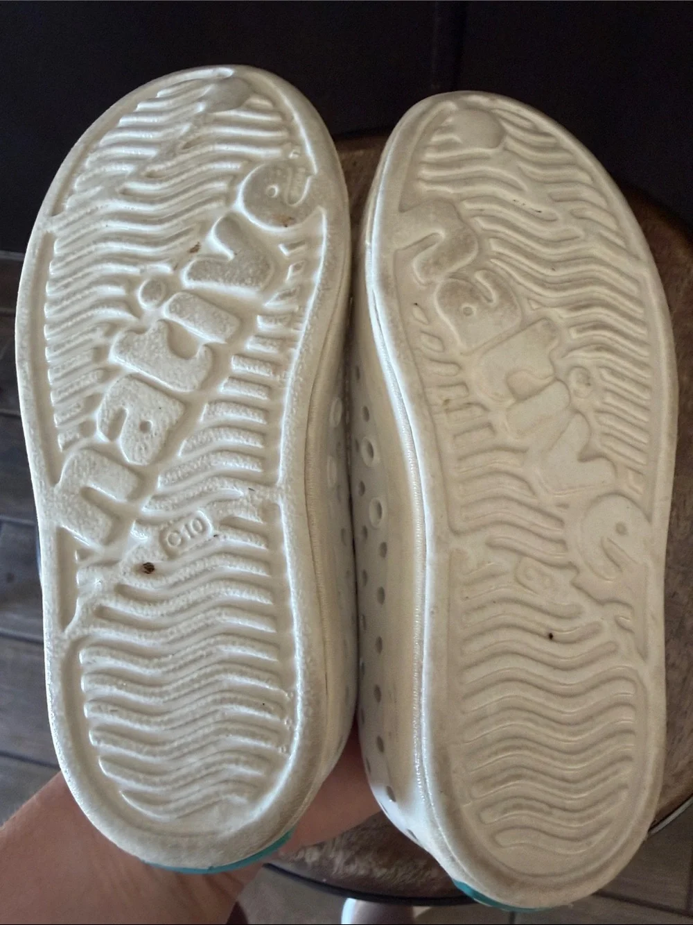 Native Kids Waterproof Slip-On Water Shoes in White C10